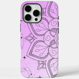 Elegant Mandala Muster Benutzerdefinierbares iPh iPhone 16 Pro Max Hülle