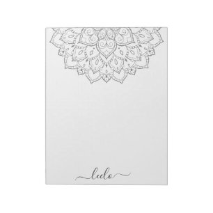 Elegant Mandala Personal Stationery Pad Notizblock