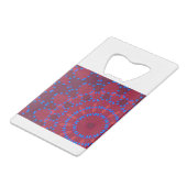 Elegant - MANDALA - PINK - RED Geldbeutel Flaschenöffner (Rückseite Schrägansicht)