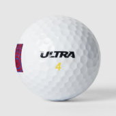 Elegant - MANDALA - PINK - RED Golfball (Logo)