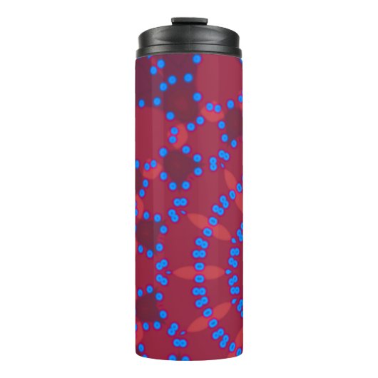 Elegant - MANDALA - PINK - RED Thermosbecher (Vorderseite)