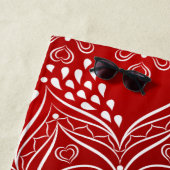 Elegant Mandala Red Strandtuch (Beispiel)