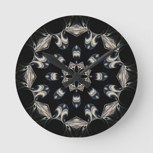 elegant Mandala Runde Wanduhr (Vorderseite)
