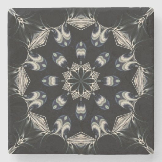 elegant Mandala Steinuntersetzer (Vorderseite)