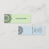 Elegant Mandala Symbol Universe Design Mini Visitenkarte (Vorne/Hinten)