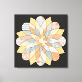 Elegant Mandala Wall Art | Sacred Geometric Boho  Leinwanddruck (Vorderseite)