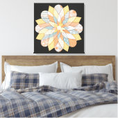 Elegant Mandala Wall Art | Sacred Geometric Boho  Leinwanddruck (Insitu (Schlafzimmer))