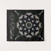 elegant Mandala Wandteppich (Vorderseite (Horizontal))