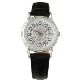 Elegant Mandala Watch | Boho Spirituelle Zeit Armbanduhr