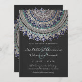 Elegant Mandala Wedding Einladungen (Vorne/Hinten)