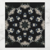 elegant Mandala Weinetikett (Einzelnes Label)