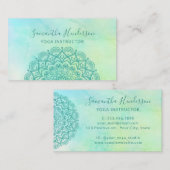 Elegant Mandla Blume Yoga Visitenkarte (Vorne/Hinten)