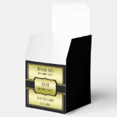 Elegant Man's Gold & Black Birthday Geschenkschachtel (Geöffnet)