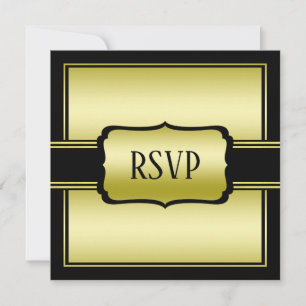 Elegant Man's Gold & Black Birthday UAWG
