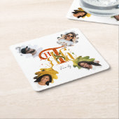 Elegant Manuscript Thanks Autumn Foliage Photos  Rechteckiger Pappuntersetzer (angewinkelt)