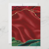 Elegant Marble Agate Einladung (Rückseite)