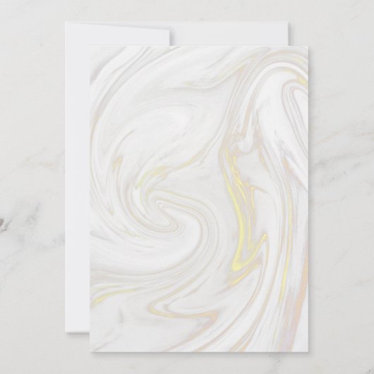 Elegant Marble Agate Signature Script Wedding Einladung (Rückseite)