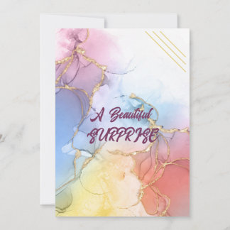 Elegant Marble Birthday Invitation Einladung