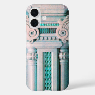 ELEGANT MARBLE COLUMN, PINK BLUE INNENDESIGN iPhone 16 HÜLLE