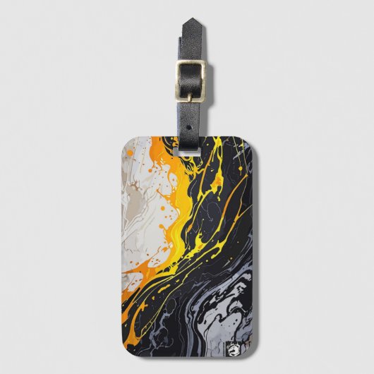 Elegant Marble Gepäckanhänger (Vorderseite Vertikal)