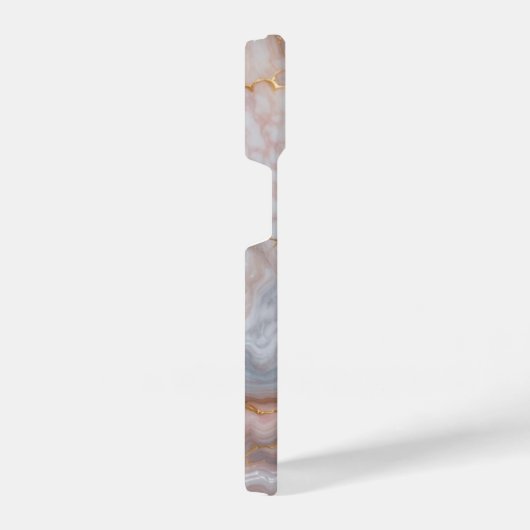 Elegant Marble iPhone14 Case with Gold Veins  iPhone Hülle (Rechte Seite)