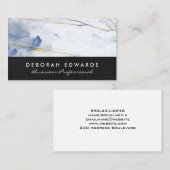 Elegant Marble Lux Leather Visitenkarte (Vorne/Hinten)