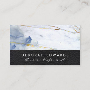 Elegant Marble Lux Leather Visitenkarte