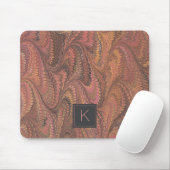 Elegant Marble Monogram Mousepad (Mit Mouse)