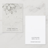 ELEGANT MARBLE SILVER LOTUS EINFACHE EARRING-ANZEI VISITENKARTE (Vorne/Hinten)