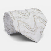 Elegant Marble Texture Pattern Krawatte (Gerollt)