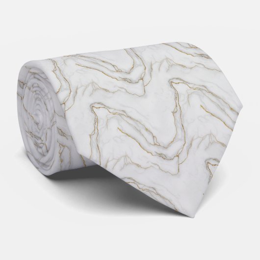 Elegant Marble Texture Pattern Krawatte (Gerollt)