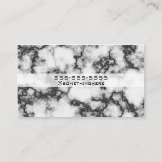 Elegant Marble Visitenkarte (Rückseite)