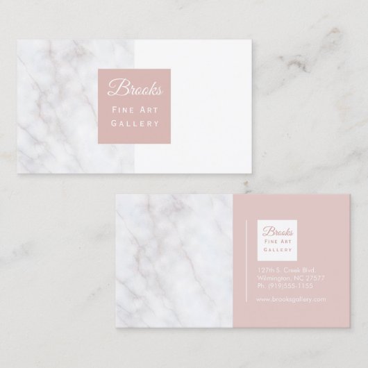 Elegant Marble Visitenkarte (Vorne/Hinten)