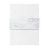 Elegant Marble Wedding Einladungsbanderole (Rückseitenbeispiel)