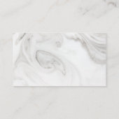 Elegant Marble Wedding Website Enclosure Card Begleitkarte (Rückseite)