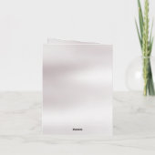 Elegant Marble, White, Gold Frame, Silver Heart Ankündigung (Rückseite)