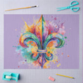 Elegant Mardi Gras Colors Decoupage Seidenpapier (Basteln)