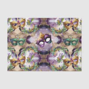 Elegant Mardi Gras Masks Seidenpapier