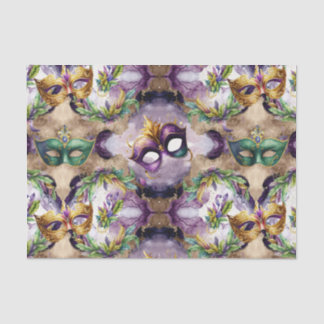 Elegant Mardi Gras Masks Seidenpapier