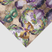 Elegant Mardi Gras Masks Seidenpapier (Ausschnitt)