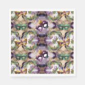 Elegant Mardi Gras Masks Serviette (Vorderseite)
