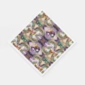 Elegant Mardi Gras Masks Serviette (Ecke)
