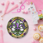 Elegant Mardi Gras Pappteller (Party)