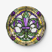 Elegant Mardi Gras Pappteller (Vorderseite)