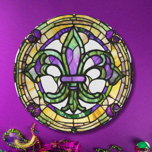 Elegant Mardi Gras Pappteller