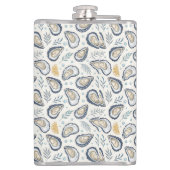 Elegant Marine Oysters Flachmann (Rückseite)