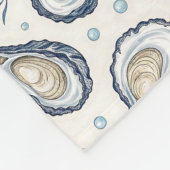 Elegant Marine Oysters Fleecedecke (Ecke)