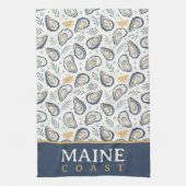 Elegant Marine Oysters Geschirrtuch (Vertikal)