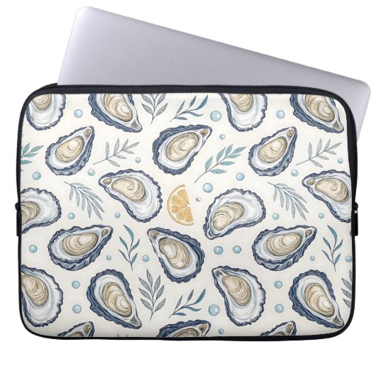 Elegant Marine Oysters Laptopschutzhülle (Vorderseite)