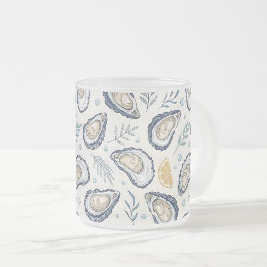 Elegant Marine Oysters Mattglastasse (VorderseiteRechts)